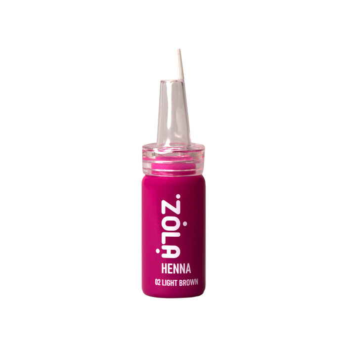 ZOLA Professional Henna for Eyebrows 02 LIGHT BROWN, 10 g Eyebrow tint ZOLA